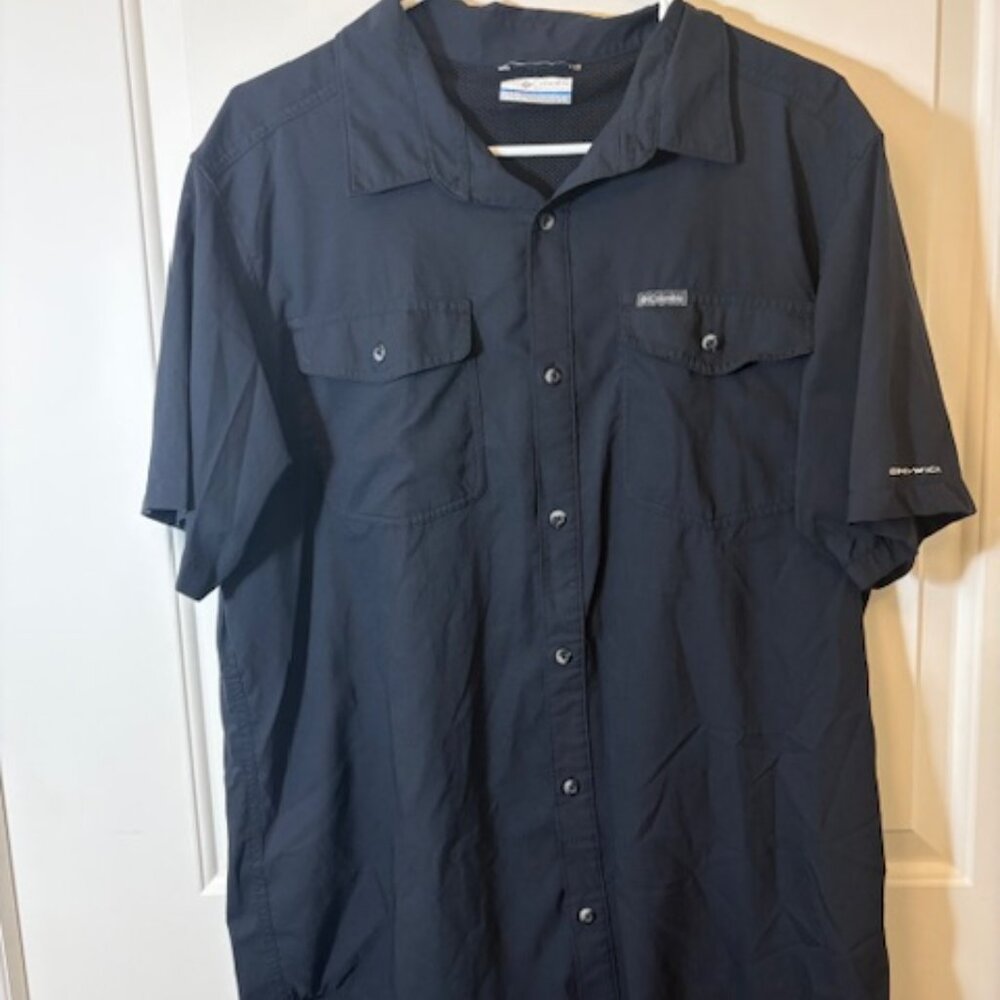 Columbia PFG Vented Short Sleeve Fishing Shirt – Black